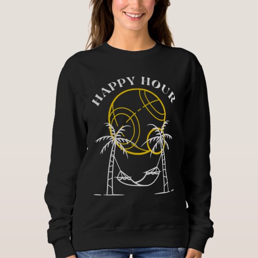 Sweatshirt HEUREUSE HEURE BOCCE BOCCI BALL Île (Devant)