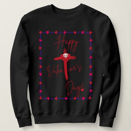 Sweatshirt Heureuse Sainte-Valentin (Design devant)
