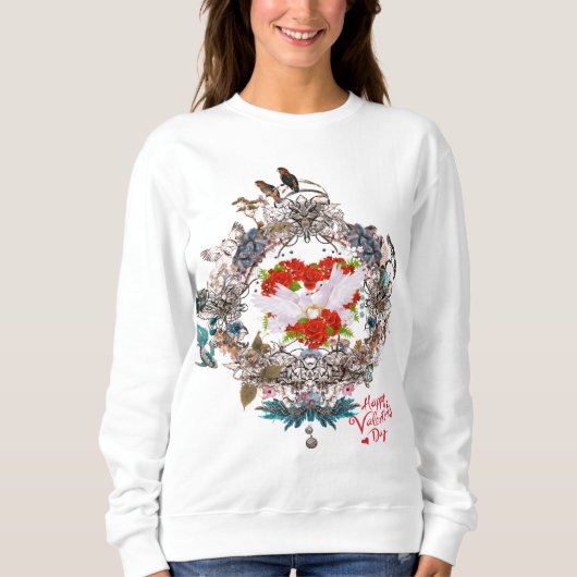 Sweatshirt Heureuse Sainte-Valentin (Devant)