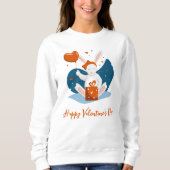 Sweatshirt Heureuse Sainte-Valentin (Devant)