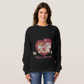 Sweatshirt Heureuse Sainte-Valentin 2024 Drôle Chiens mignons (Devant entier)