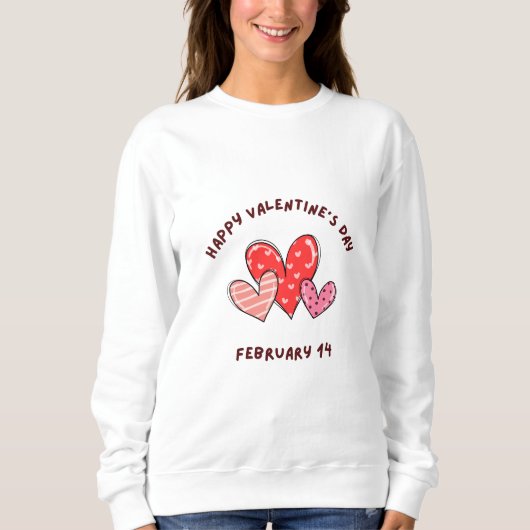 Sweatshirt Heureuse Sainte-Valentin 2024 - Saint Valentin 14  (Devant)