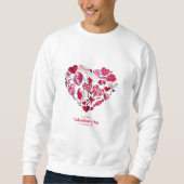 Sweatshirt "Heureuse Sainte-Valentin - Amour romantique" (Devant)