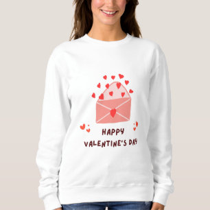 Sweatshirt Heureuse Sainte-Valentin - Coeurs rouges - Images