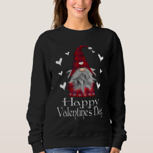Sweatshirt Heureuse Sainte-Valentin Gnome Plaid Cute Heart Gi