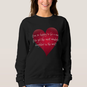 Sweatshirt Heureux D'Être Maman D'Une Fille Merveilleuse Pour