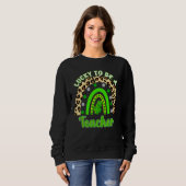 Sweatshirt Heureux D'Être Un Enseignant St patrick D'Enseigna (Devant entier)