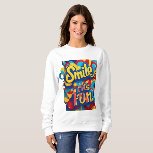 Sweatshirt "Heureux Esprit" (Devant entier)