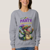 Sweatshirt Heureux Mardi Gras Alligator (Devant)