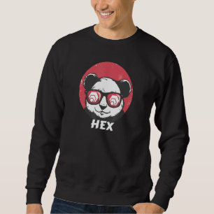 Sweatshirt Hex Cute Crypto Panda Lunettes de soleil Rétro Cry