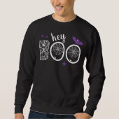 Sweatshirt Hey & Bye Boo Halloween Bat et Web (Devant)