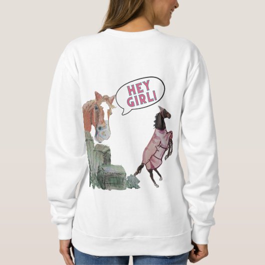Sweatshirt Hey ma fille ! T-shirt (Dos)