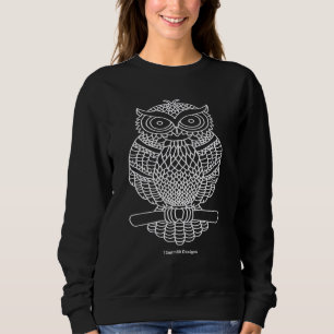 Sweatshirt Hibou (noir) - Sweat-shirt pour femme