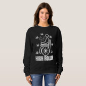 Sweatshirt High Roller Smoker Weed Wheelchair (Devant entier)