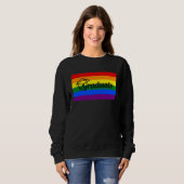 Sweatshirt High School Graduate College Gay Pride Flag (Devant entier)