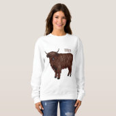Sweatshirt Highland cow (Devant entier)