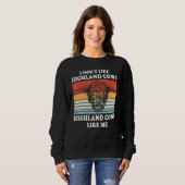 Sweatshirt Highland Cows Farmer Animal Cattle Cow (Devant entier)