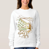 Sweatshirt Highlands Celtic Scottish Anglais F & B (Devant)