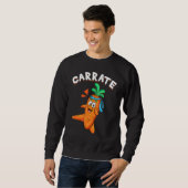 Sweatshirt Hilarié Veggie Vegetable Pun Carrate Karate Carr (Devant entier)