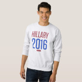 Sweatshirt Hillary Clinton pour le président 2016 (Devant entier)