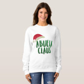 Sweatshirt Hip Grandma Abuela Santa Clause Funny Noël (Devant entier)