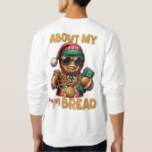 Sweatshirt Hip hop Gingerbread Homme drôle Noël urbain (Dos)