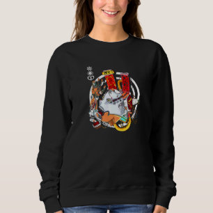 Sweatshirt Hip hop Rap urbain Streetwear Cyborg Abstrait Cybe