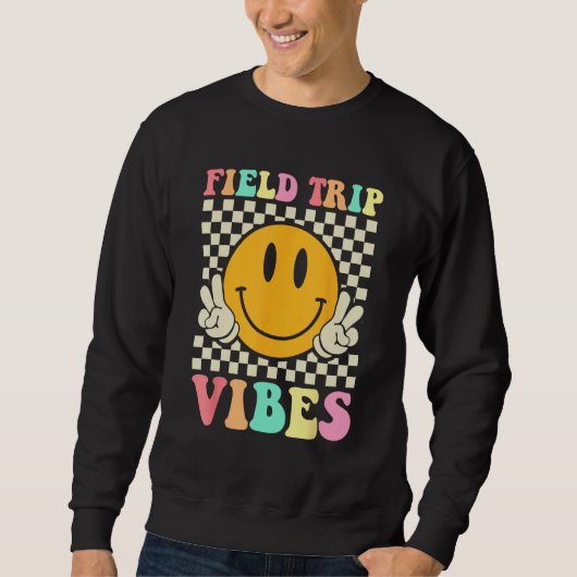 Sweatshirt Hippie Field Trip Vibes For Teacher Kids Field Day (Devant)