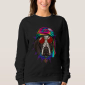 Sweatshirt Hippie German Shorthaired Pointer Tie Dye Peace Si (Devant)