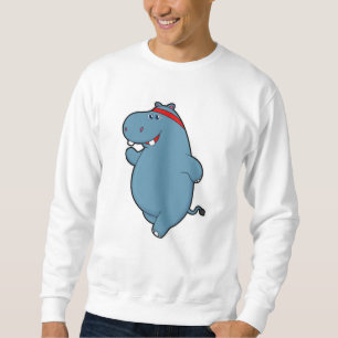 Sweatshirt Hippo à la course avec bandeau