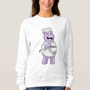 Sweatshirt Hippo comme chef avec bol