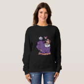 Sweatshirt Hippo de table animale (Devant entier)