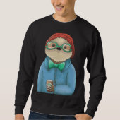 Sweatshirt Hipster Sloth (Devant)