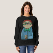 Sweatshirt Hipster Sloth (Devant entier)