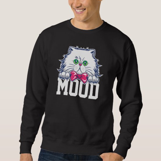 Sweatshirt Hiss Ca - Face De Chat - Pâtes Cranky (Devant)