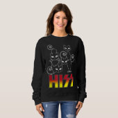 Sweatshirt HISS Funny Cute Chat Maman Kitty Chats Rocher de l (Devant entier)