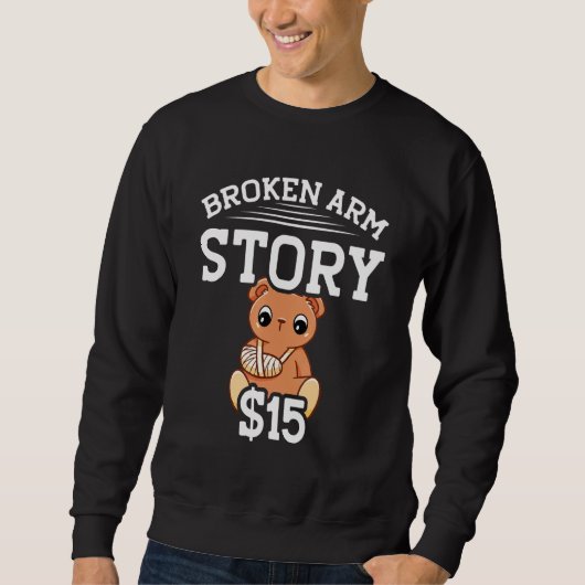 Sweatshirt Histoire de bras cassé 15 Os brisé (Devant)