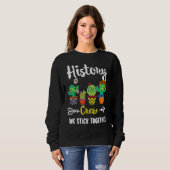 Sweatshirt Histoire École Cactus Équipe Histoire Enseignant T (Devant entier)