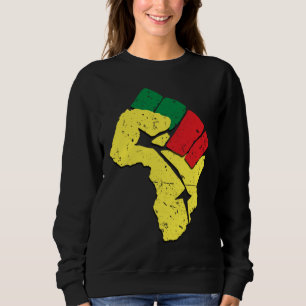 Sweatshirt Histoire noire Panafricaine Drapeau couleurs résis