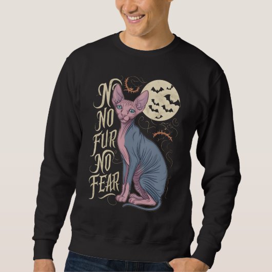 Sweatshirt Histoires d'horreur de chats Sphinx (Devant)