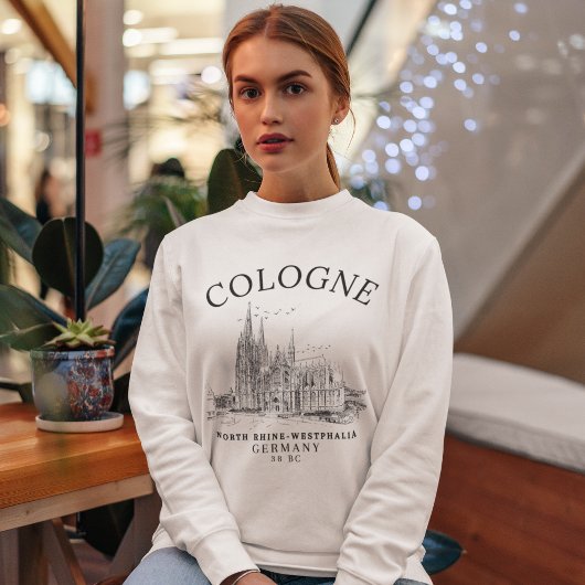 Sweatshirt Historic Cologne Cathedral Germany Scenery