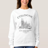 Sweatshirt Historic Cologne Cathedral Germany Scenery (Devant)