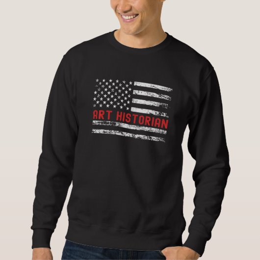 Sweatshirt Historien de l'art Drapeau États-Unis Profession R (Devant)
