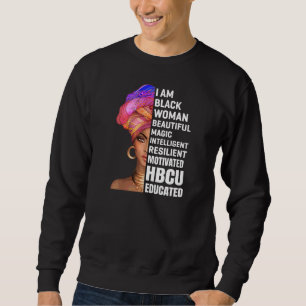 Sweatshirt Historiquement Black College University Student Hb