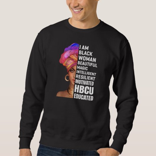 Sweatshirt Historiquement Black College University Student Hb (Devant)