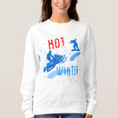 Sweatshirt Hiver chaud drôle (Devant)