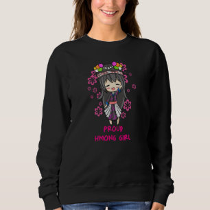 Sweatshirt Hmong Miao Hmoob Femme Princesse Strong Soeur