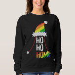 Sweatshirt Ho Ho Filles Homos Santa Hat Christmas LGBT Pride<br><div class="desc">Ho Ho Filles Homos Santa Hat Noël LGBT Pride Drapeau Noël</div>