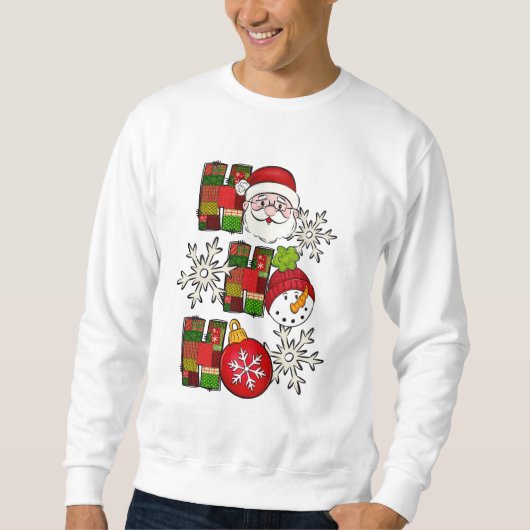 Sweatshirt Ho Ho Ho Cute Christmas Shirt (Devant)