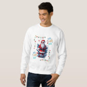 Sweatshirt Ho Ho Ho Santa Claus Classique (Devant entier)
